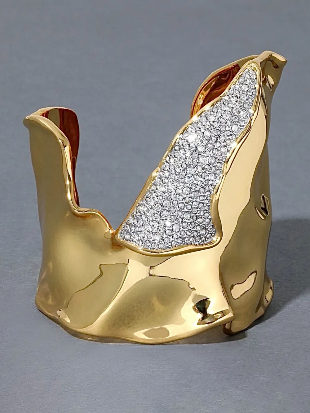 ALEXIS BITTAR Solanales Crystal Folded Cuff Bracelet